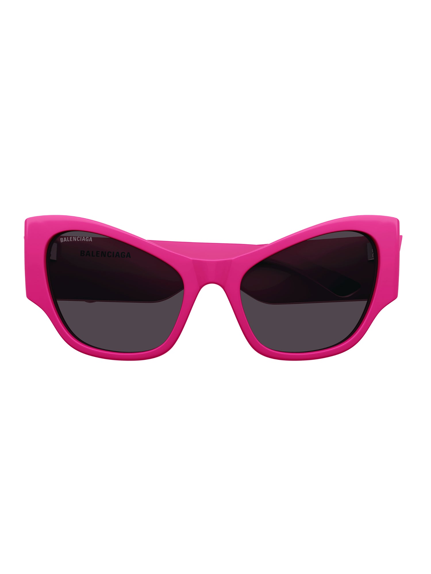 Cat-Eye Sunglasses with Sculptural Frame and Vibrant Hues