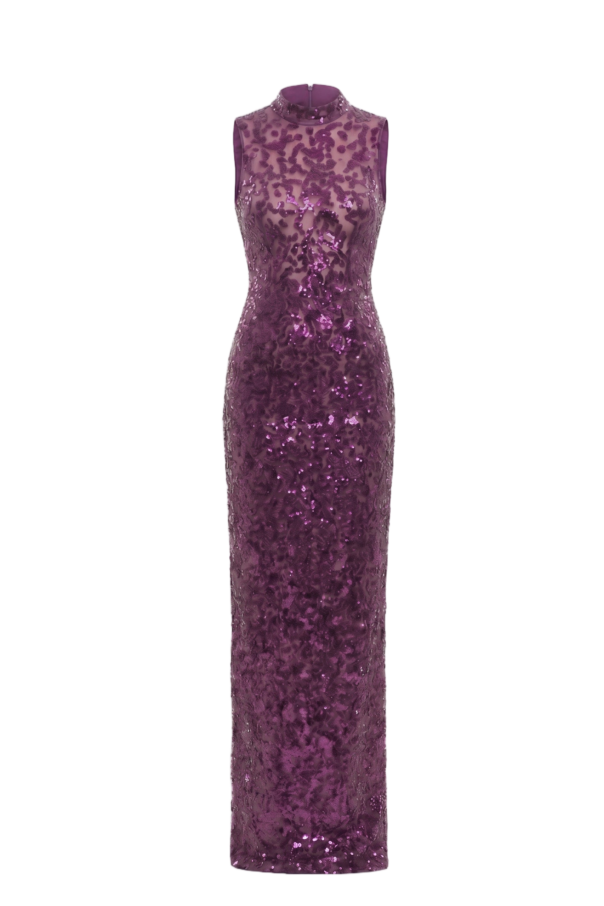 Sequin Embroidered Long Dress