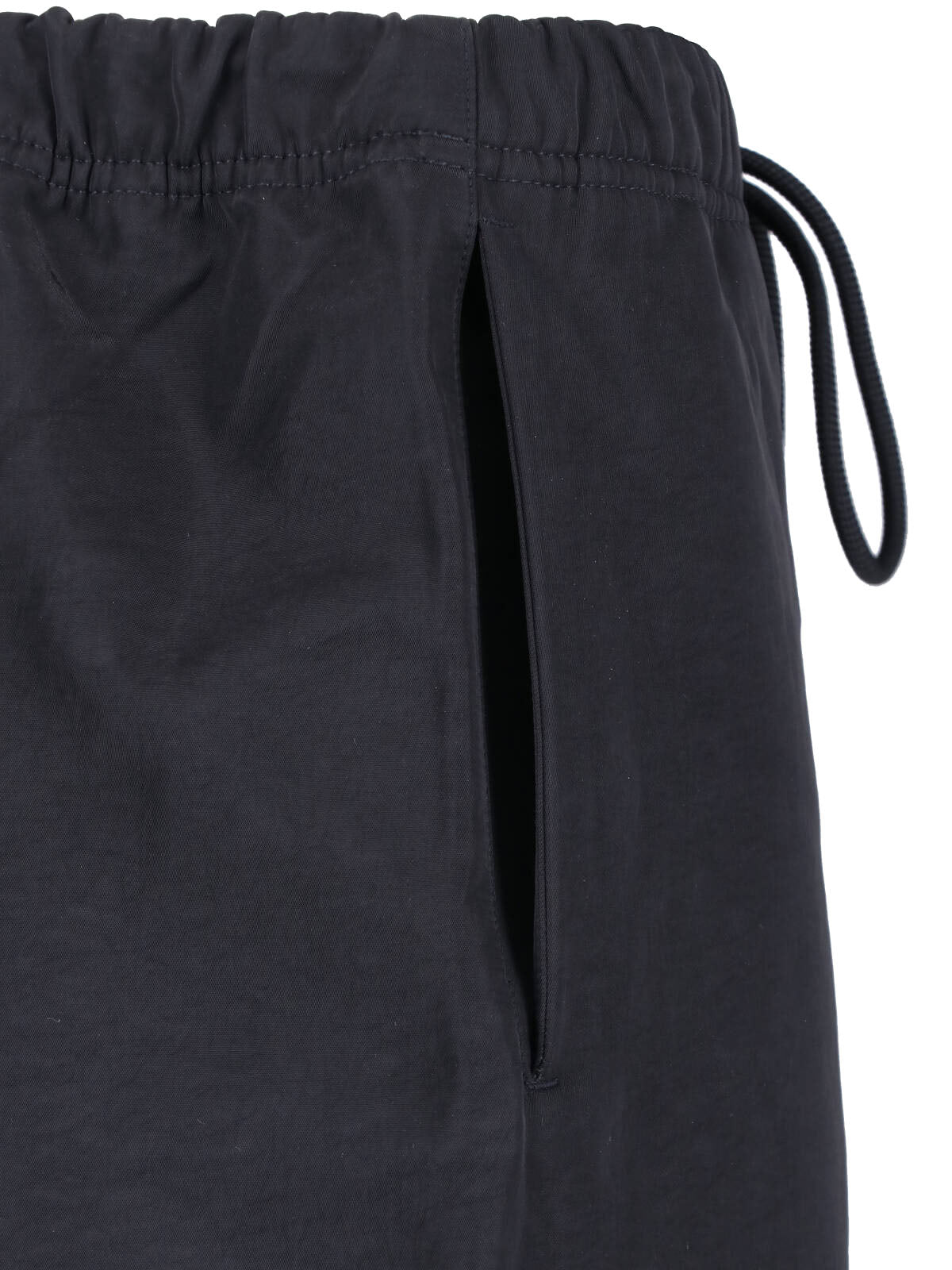 Black Relaxed Straight Leg Logo Trousers