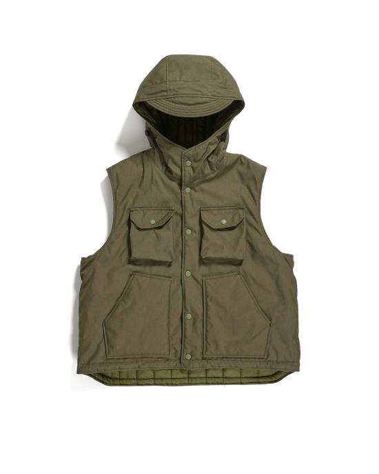 Sleeveless Hooded Vest With Functional Pockets