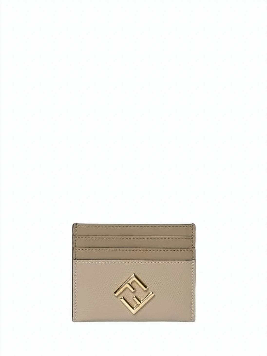 Calf Leather Cardholder with Embossed Logo Detail