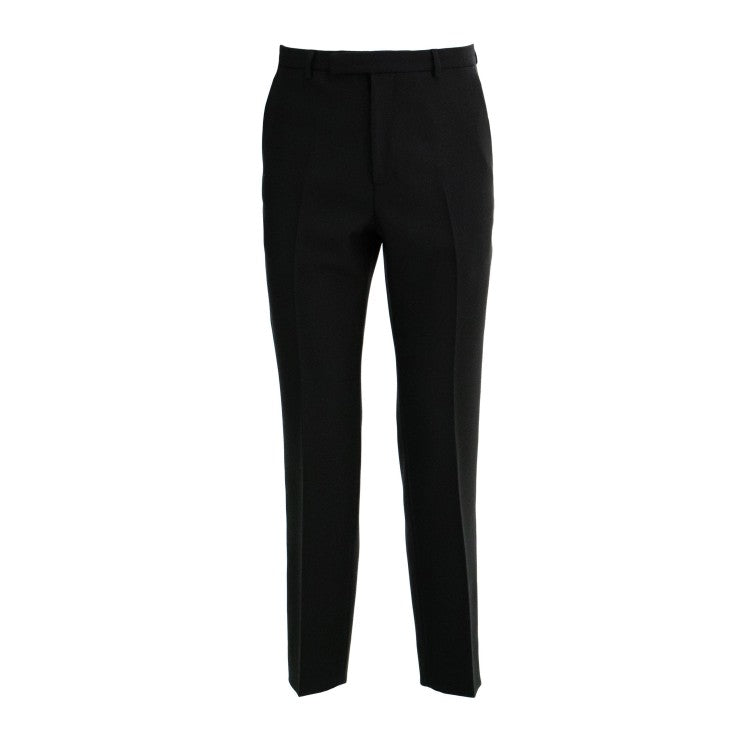 Tailored Black Fo Pants With Classic Waistband