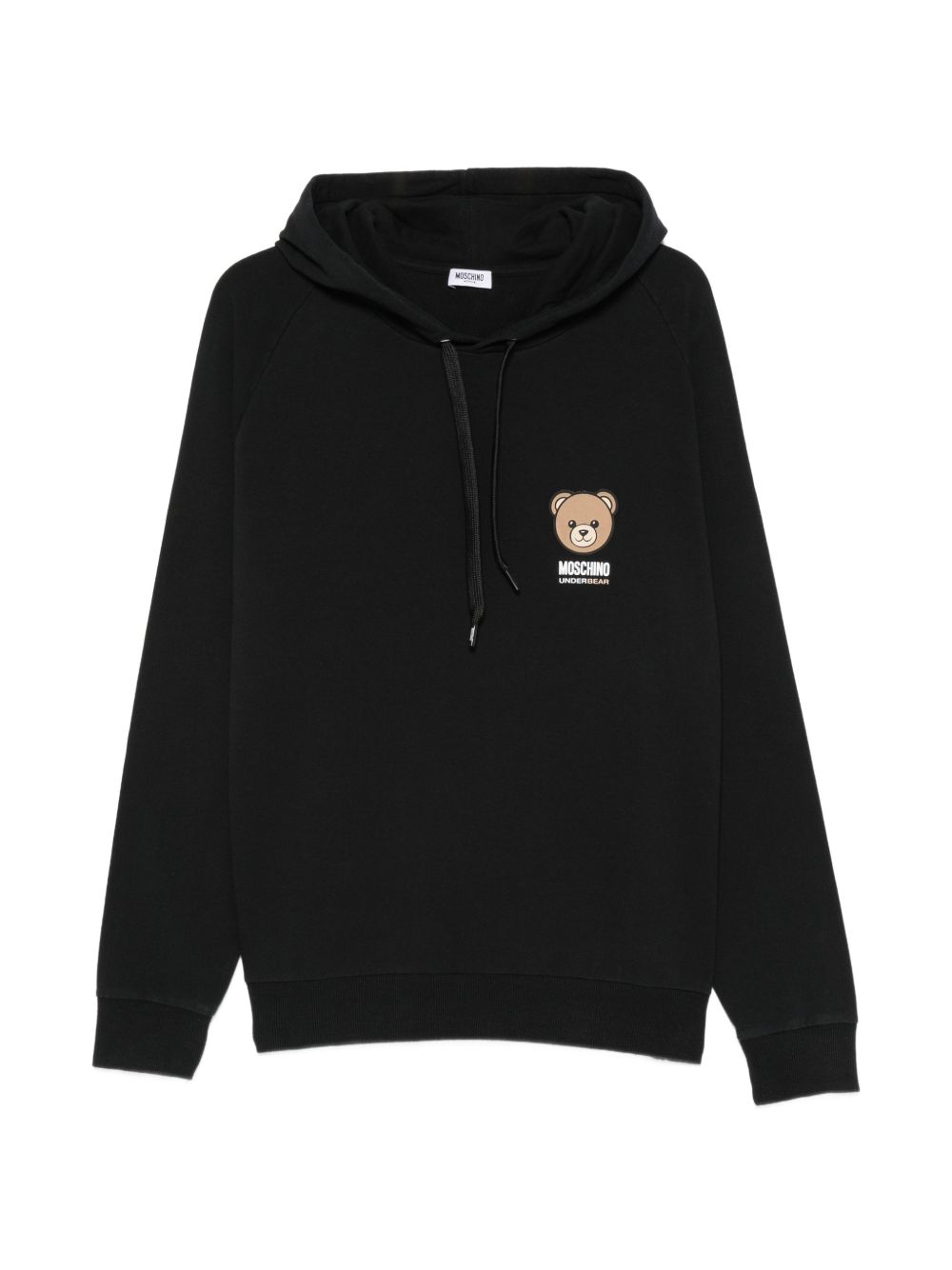 Black Silk and Nylon Hooded Sweatshirt