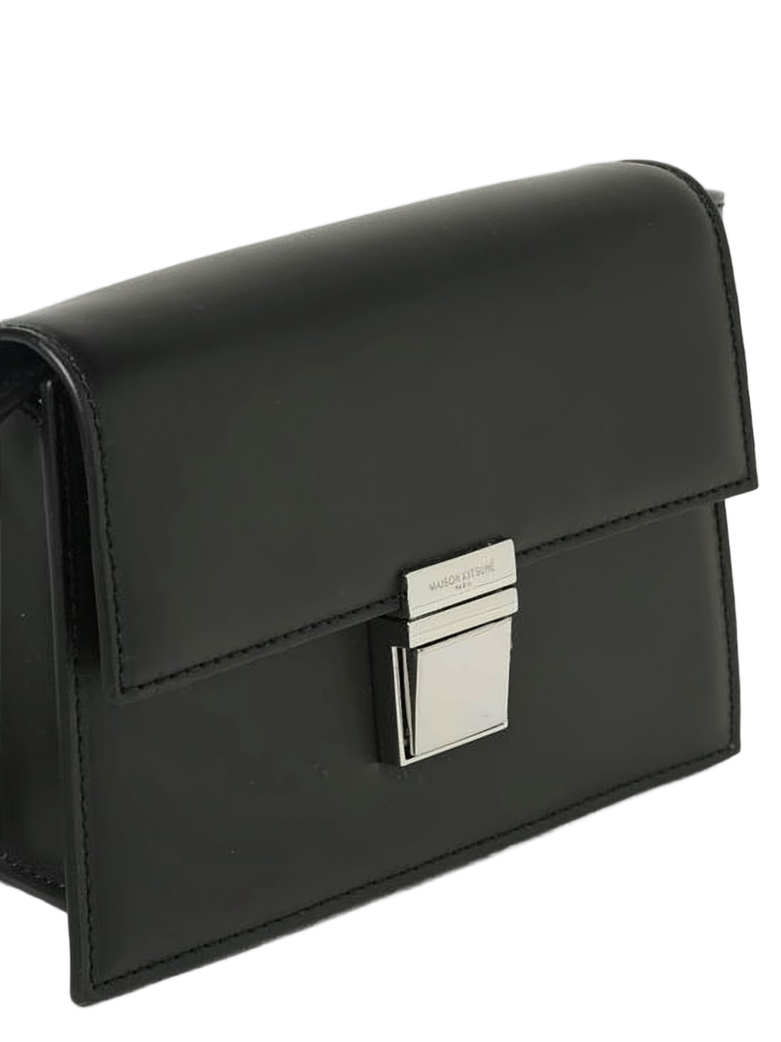 Sleek Rectangular Crossbody Bag with Polished Clasp
