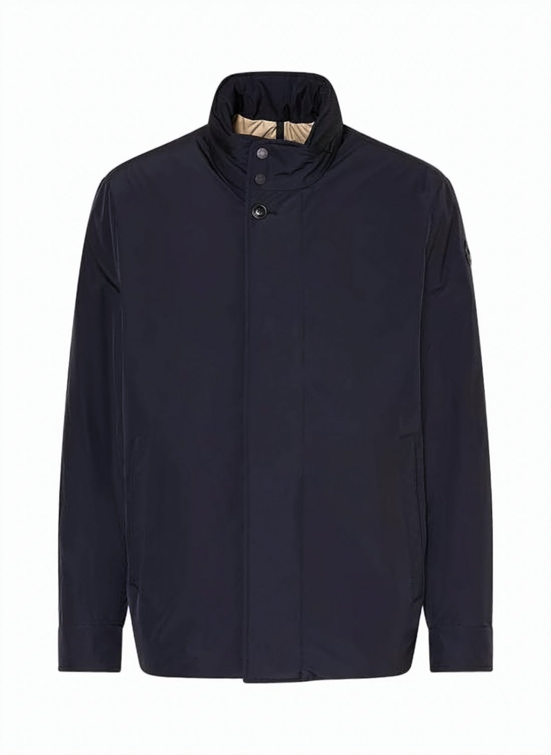 Short Padded Jacket with High Collar