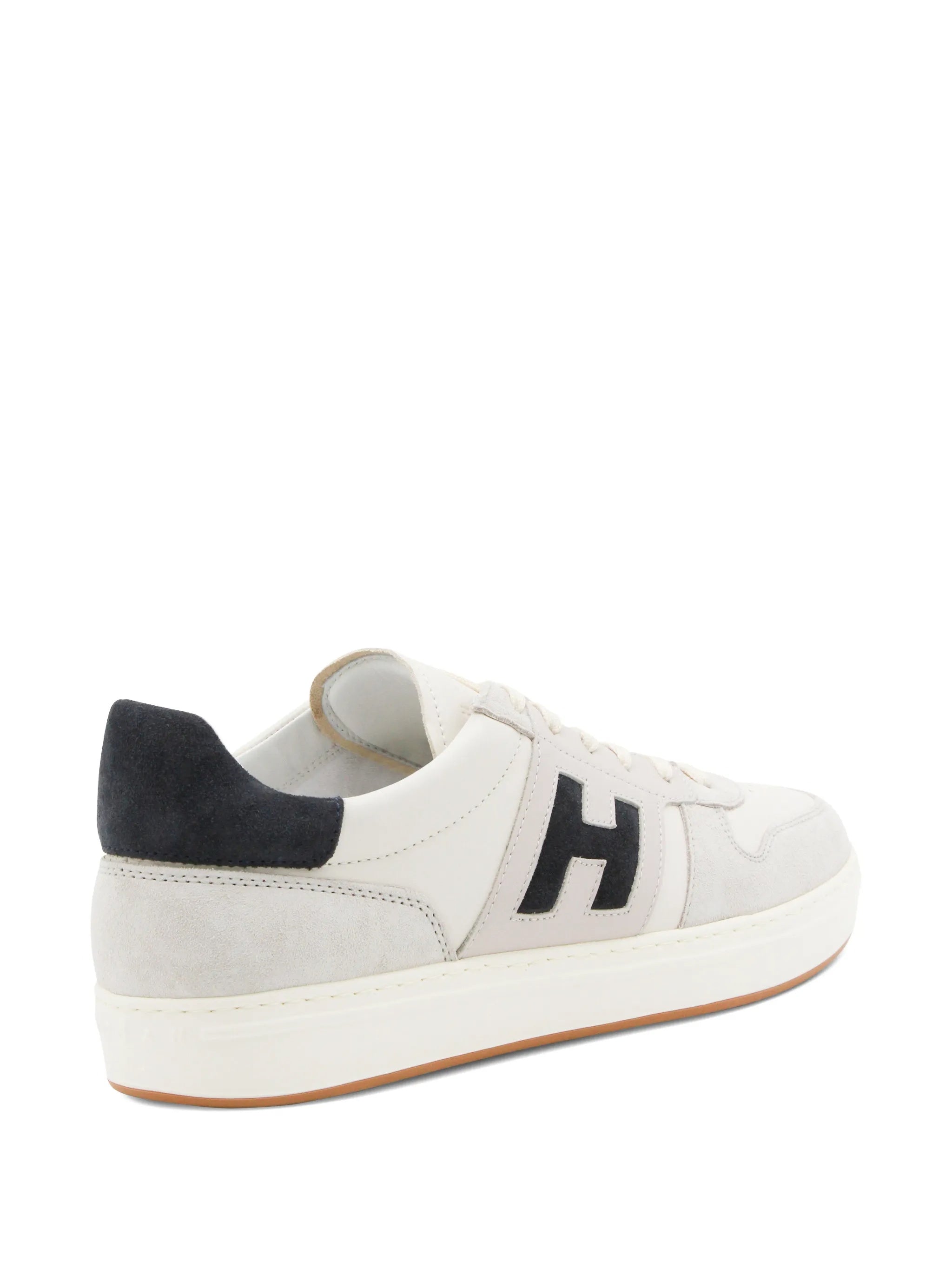 Off-White Low-Top Suede Accent Sneakers