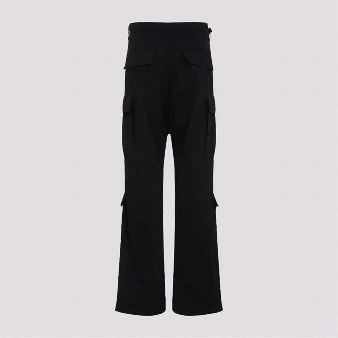 Straight-Leg Black Denim Pants