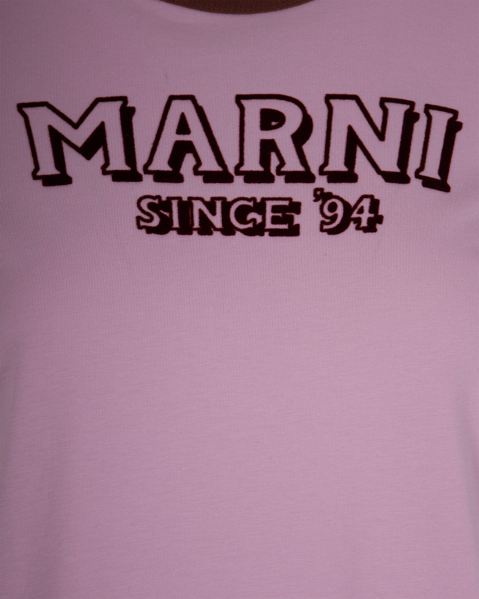Pink T-Shirt With Contrasting Edges