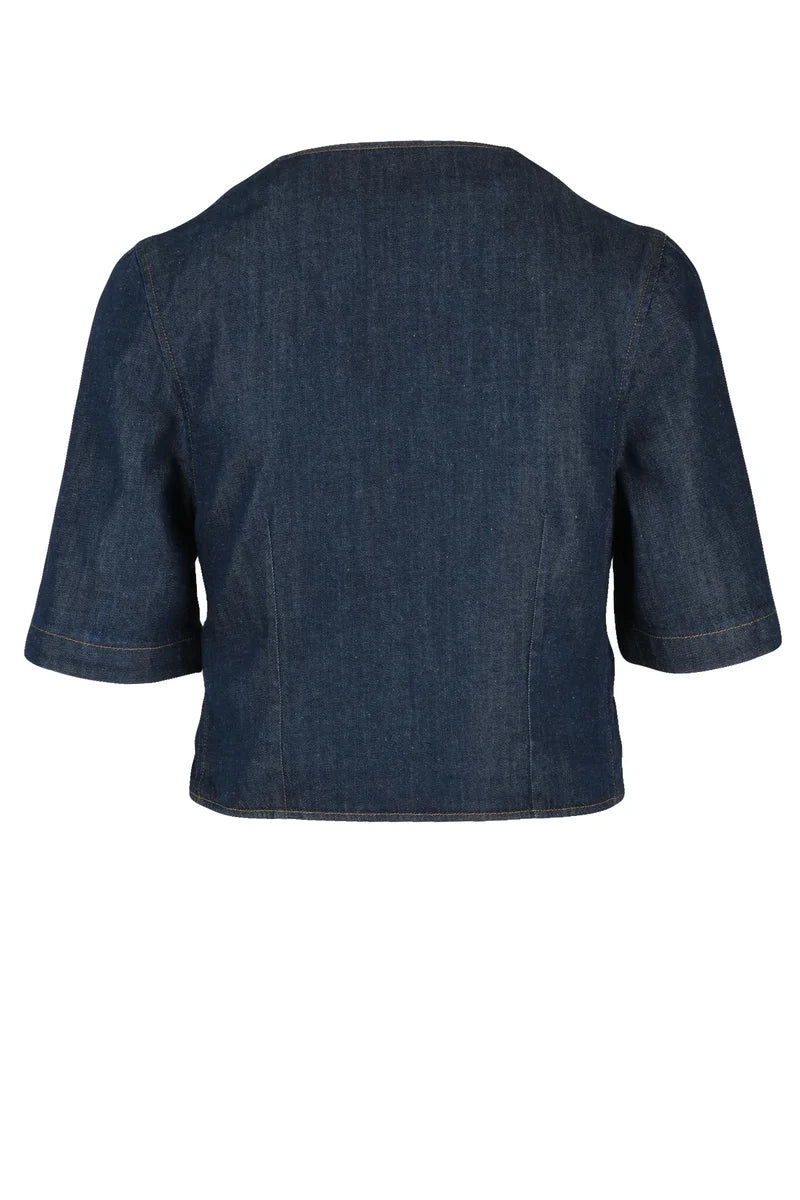 Bolero Jacket Cotton/Lyocell/Modal - Blue