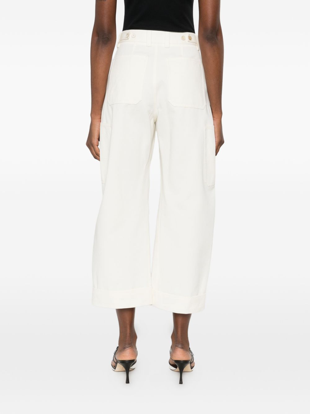 Cropped Shorts with High Waist
