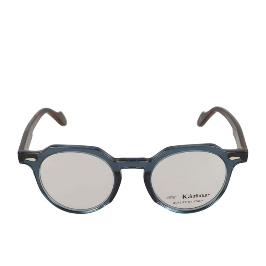 Amadeus Round Lens Eyeglasses with Tortoiseshell Temples