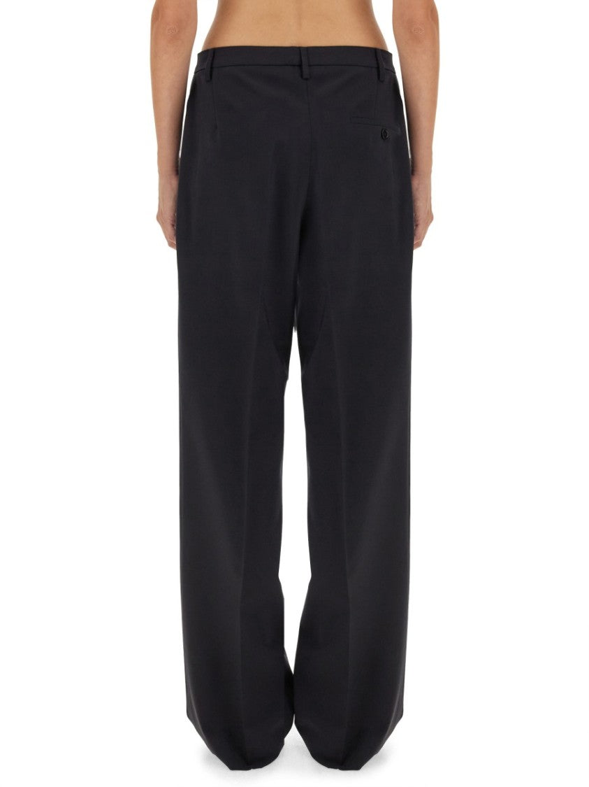 Tailored High-Waist Pants With Wide Legs