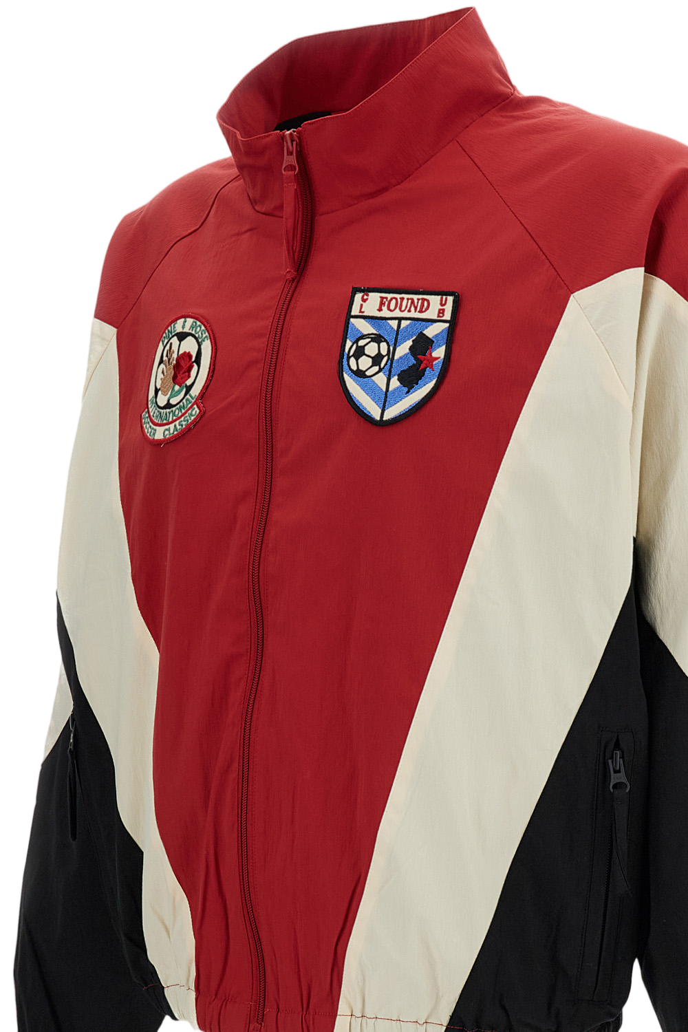 Tricolor Color-Block Track Jacket
