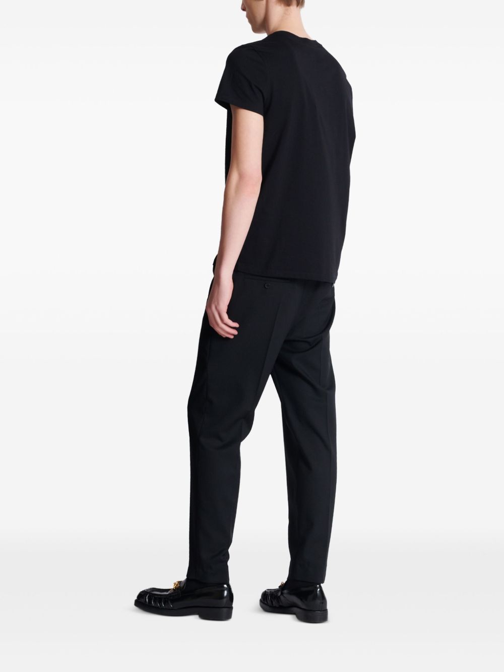 Black Short-Sleeve Crew Neck T-Shirt