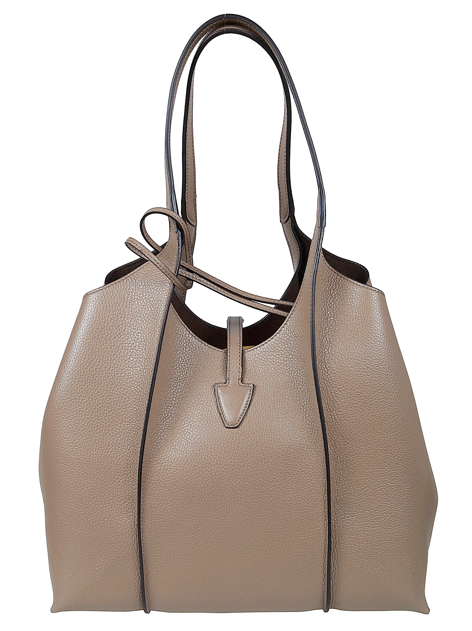 Textured Leather Tote Bag
