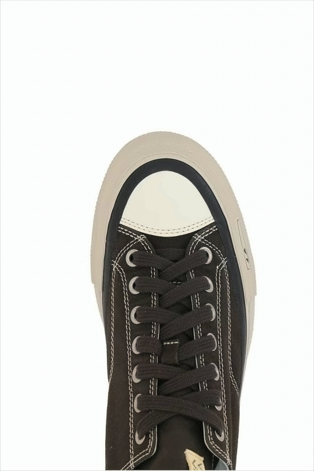 Low-Top Sneakers with Dark Cotton Upper