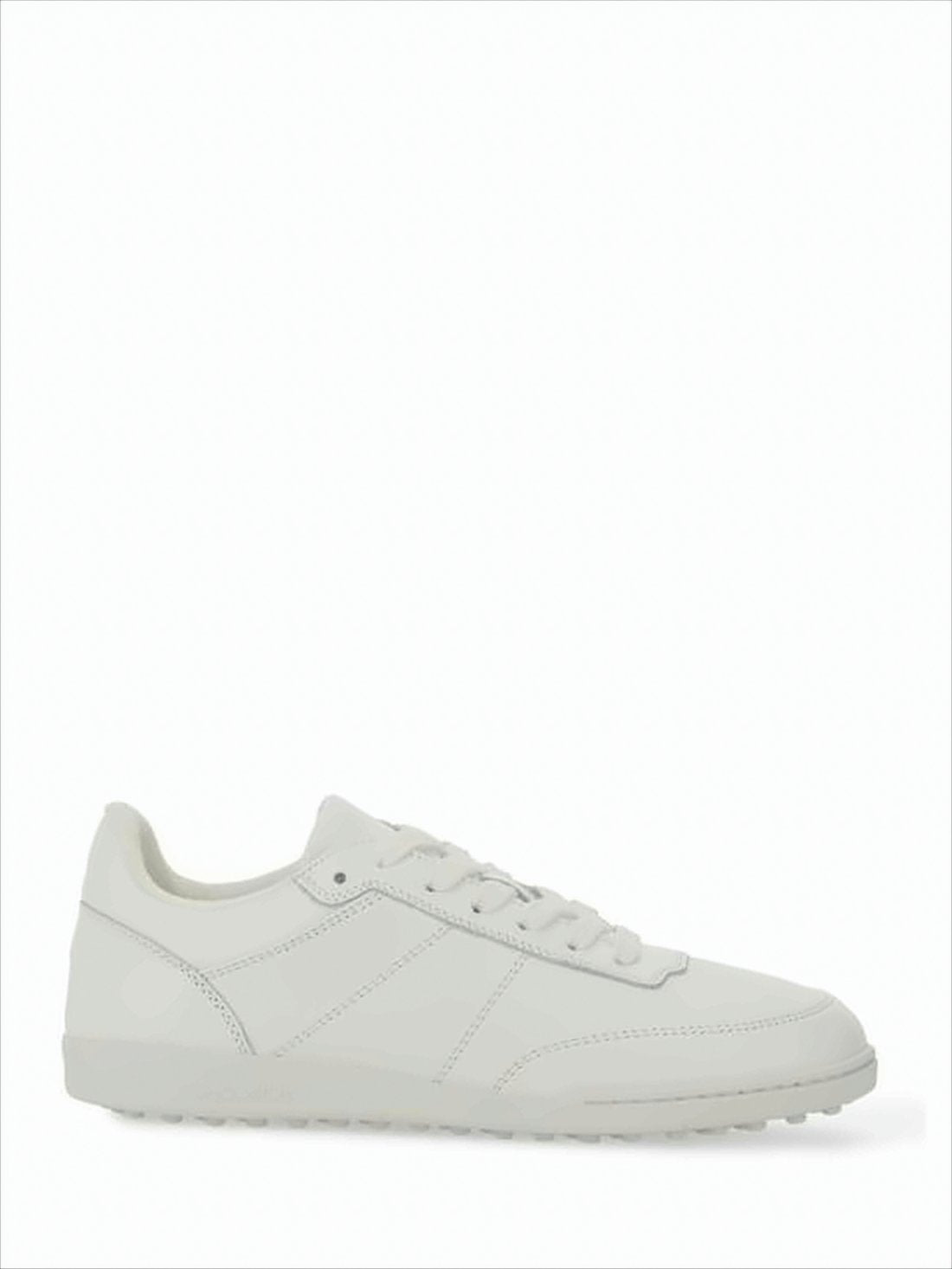 White Sneakers with Textured Rubber Sole