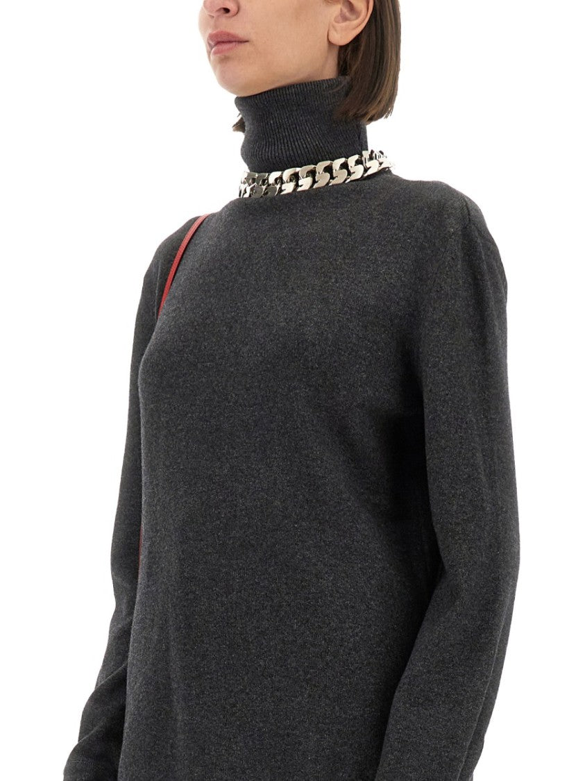 Cashmere Pullover With High Neck