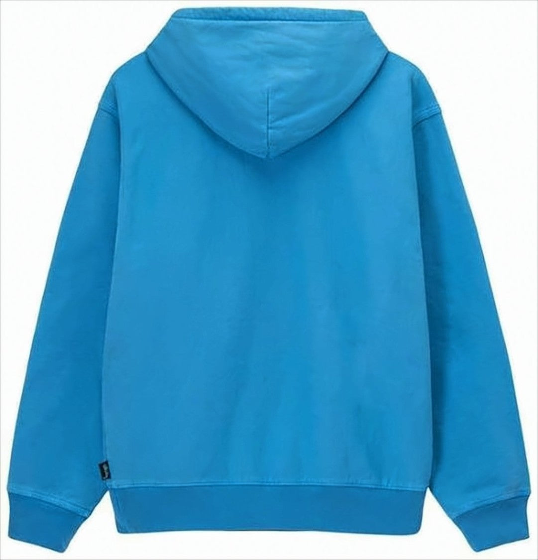 Classic Pullover Blue Hoodie with Kangaroo Pocket