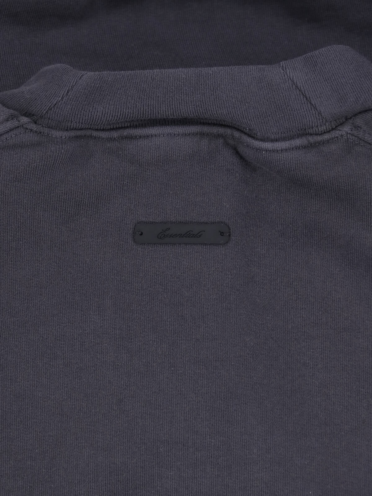 Black Cropped Arched Logo Raglan Sweatshirt