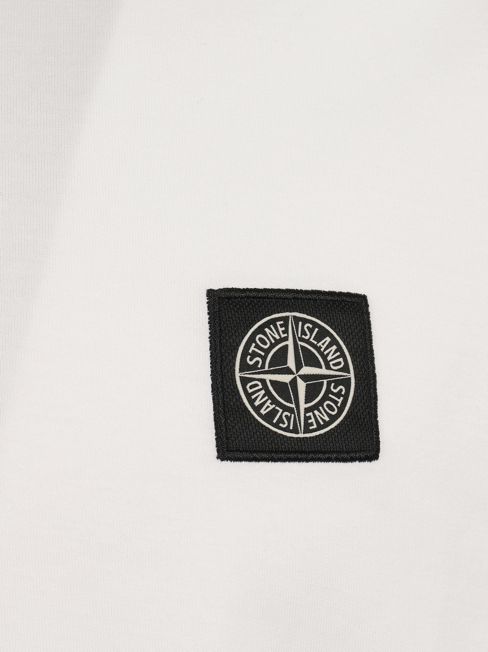 Garment-Dyed Cotton Jersey T-Shirt With Compass Logo