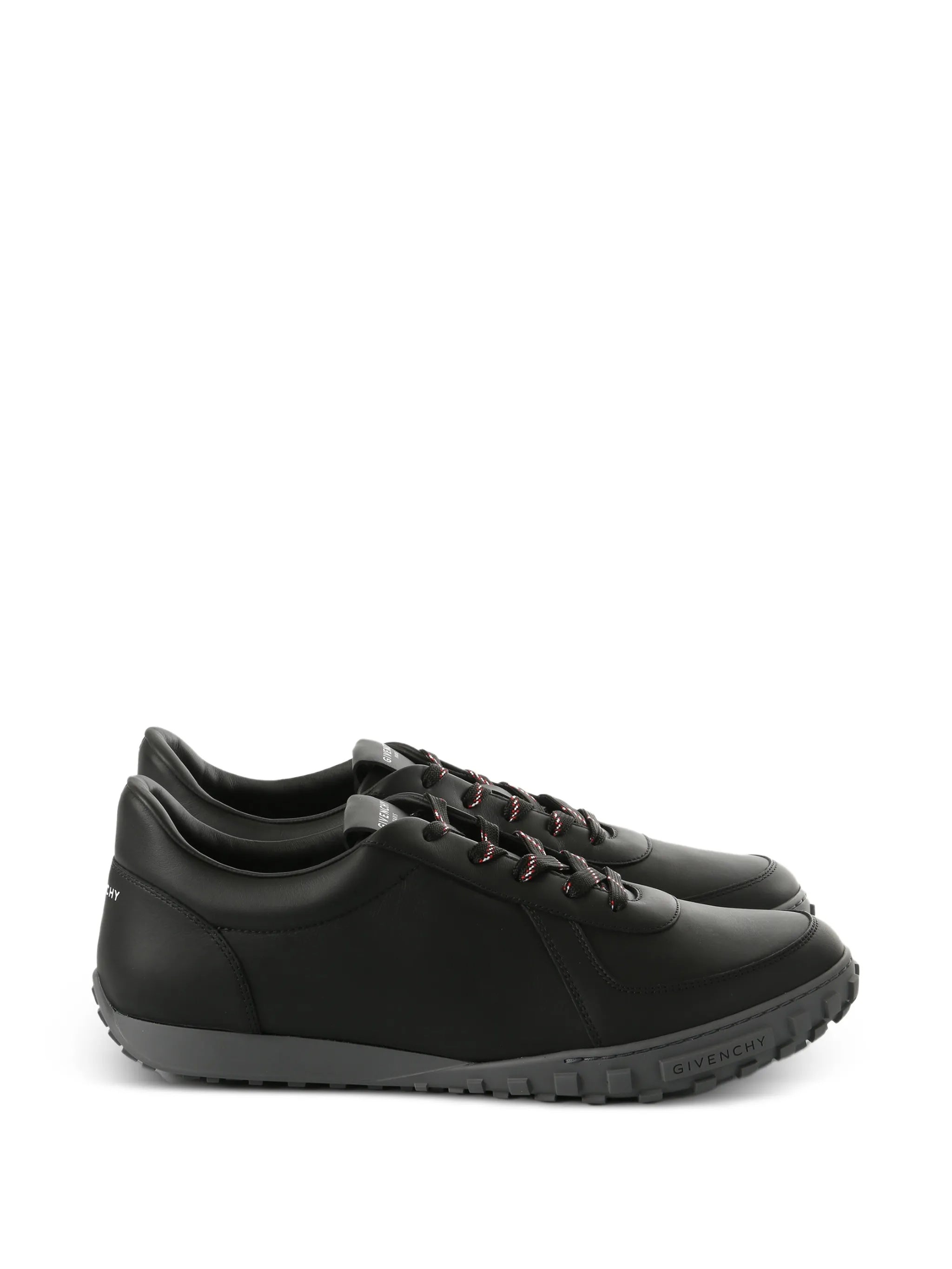 Glide Runner Black Calf Leather Sneakers