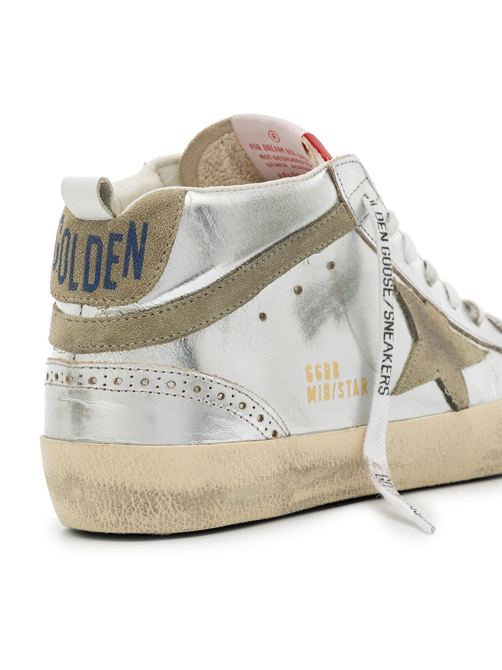 Metallic Silver Silk and Nylon Sneakers