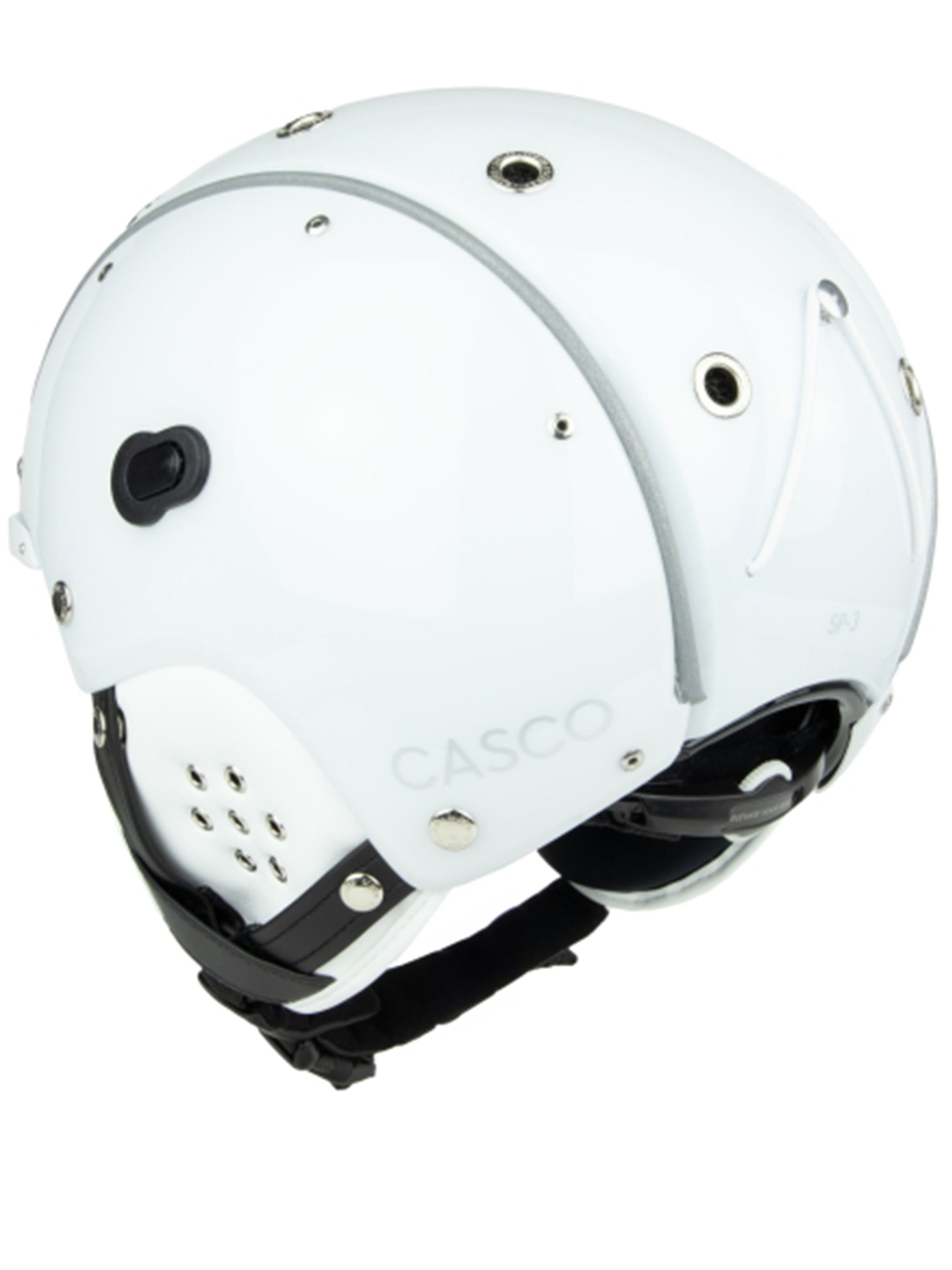 Sp3 Glossy White Ventilated Helmet