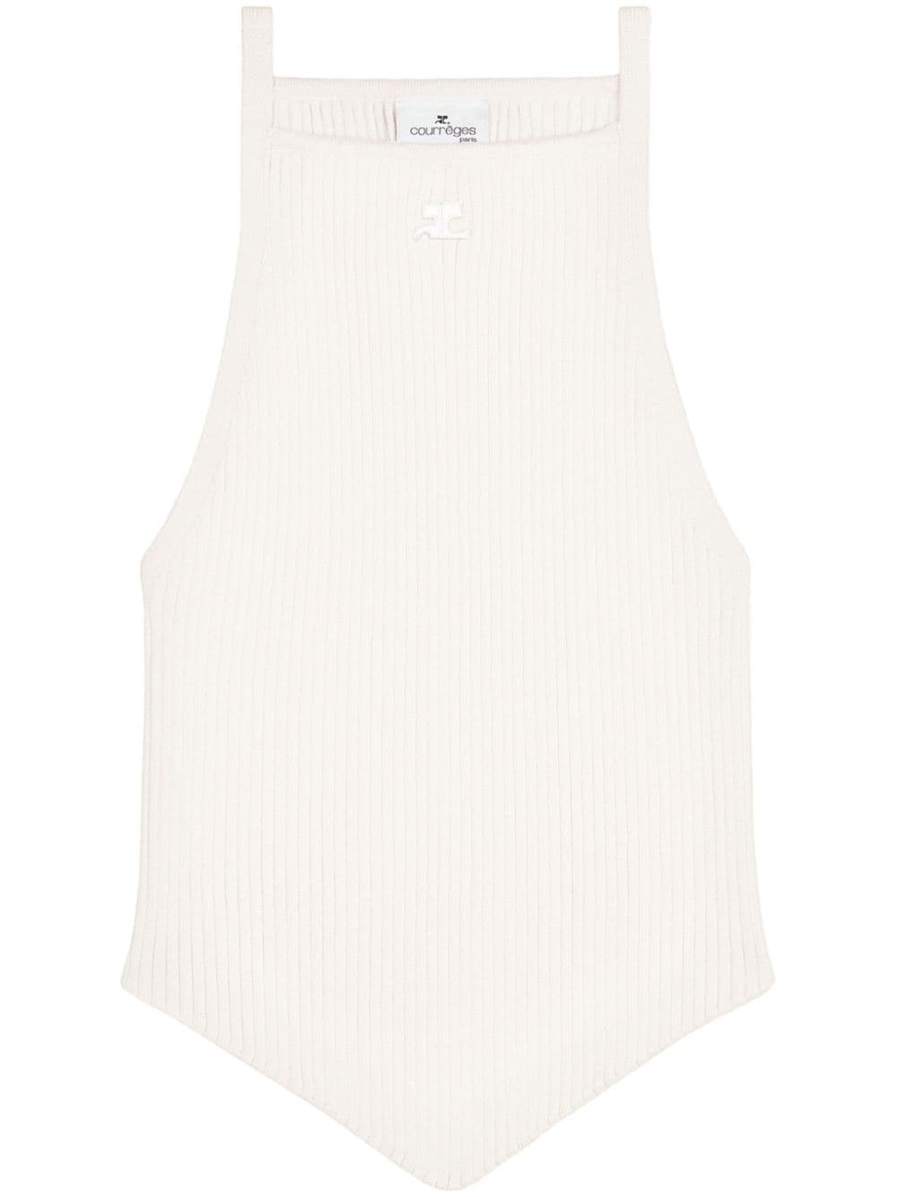 Square Neck Sleeveless Knit Top