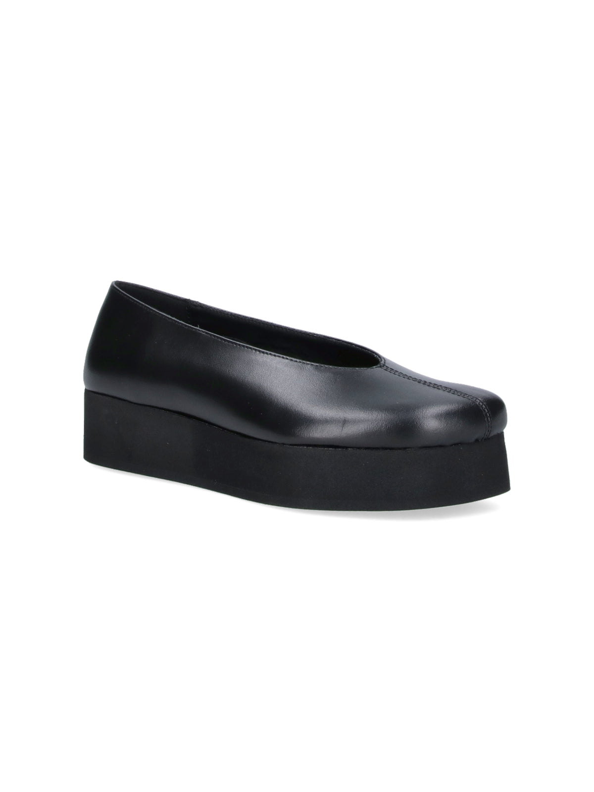 Black Ribbon Detail Platform Sneakers