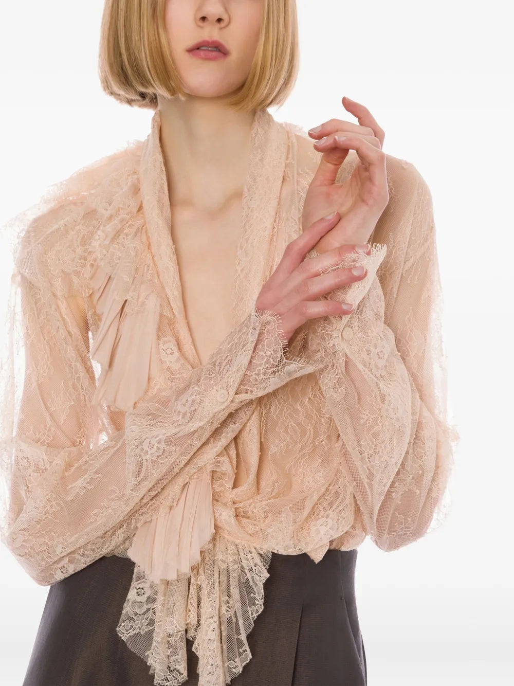 Tailored Fit Button-Down Shirt with Pointed Collar