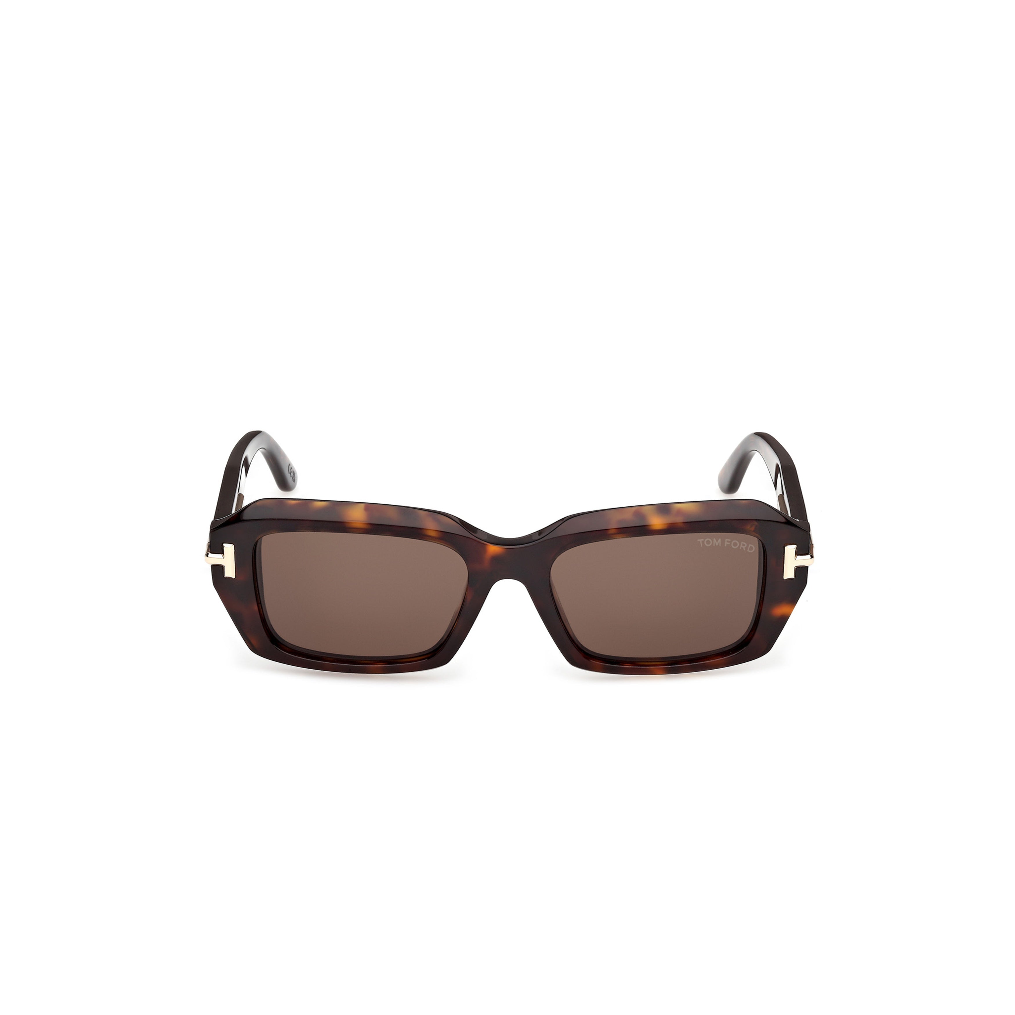 Ti0025 Rectangular Tortoiseshell Acetate Sunglasses