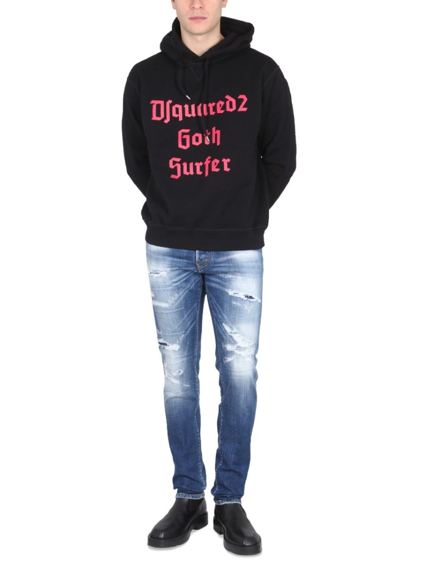 Relaxed-Cut Hooded Sweatshirt