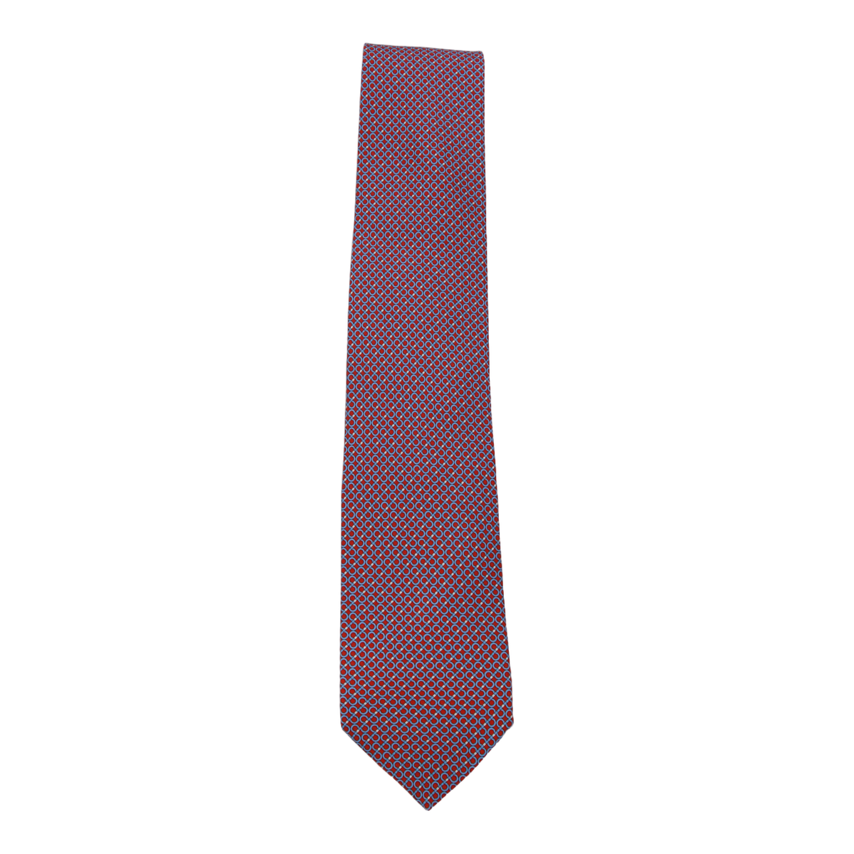 Geometric Pattern Necktie in Red