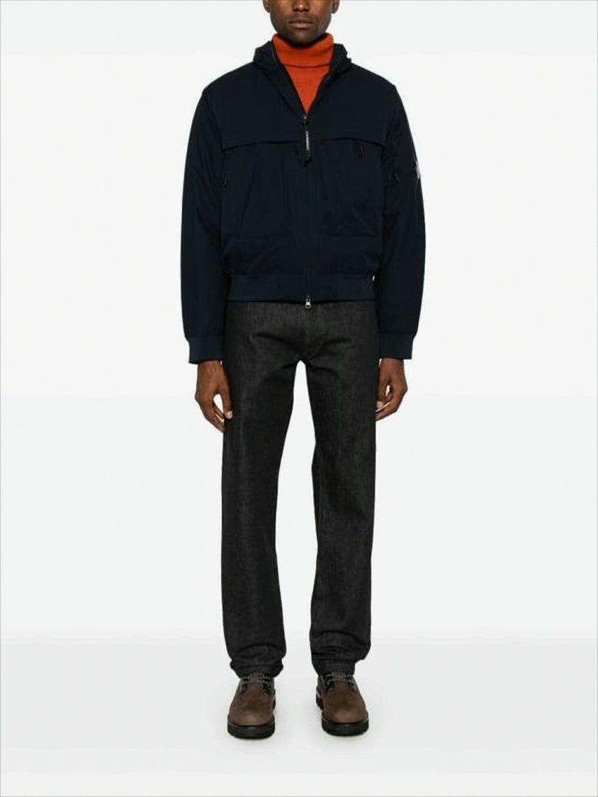 Padded Jacket With High Collar And Zippered Pockets