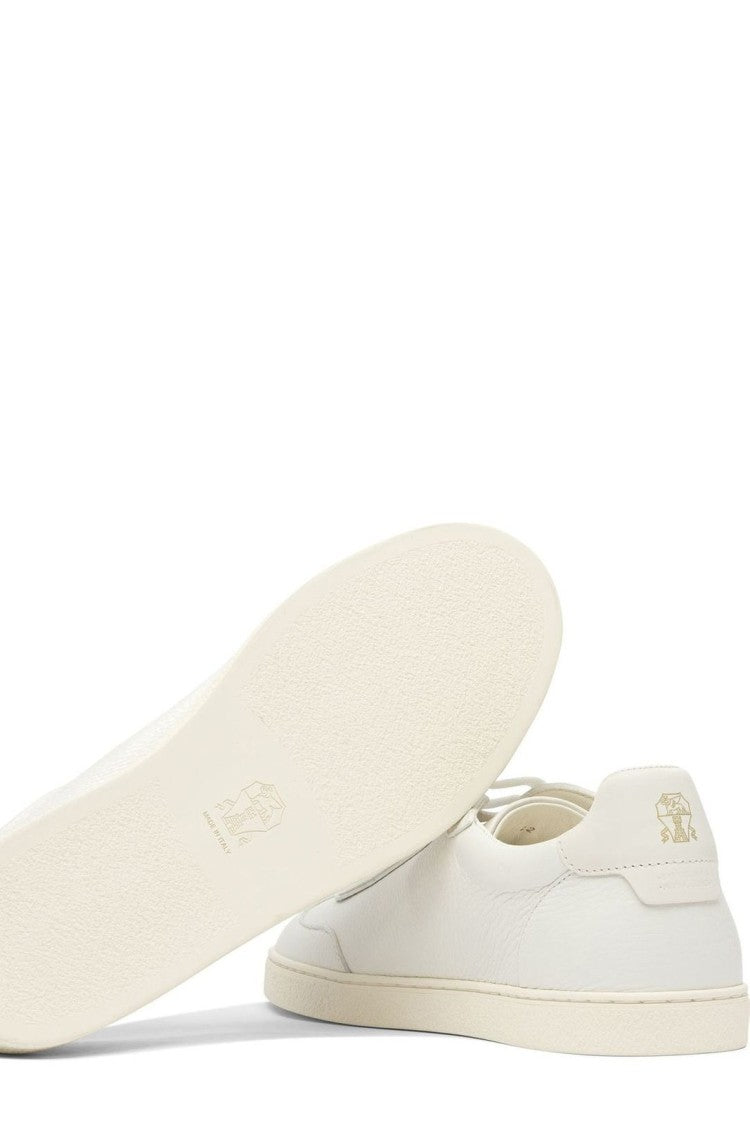 Minimalist Calf Leather Low-Top Sneakers