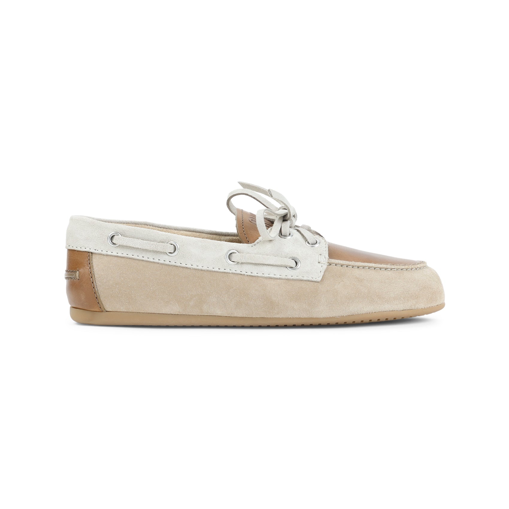 Moccasin-Style Loafers with Mixed Textures