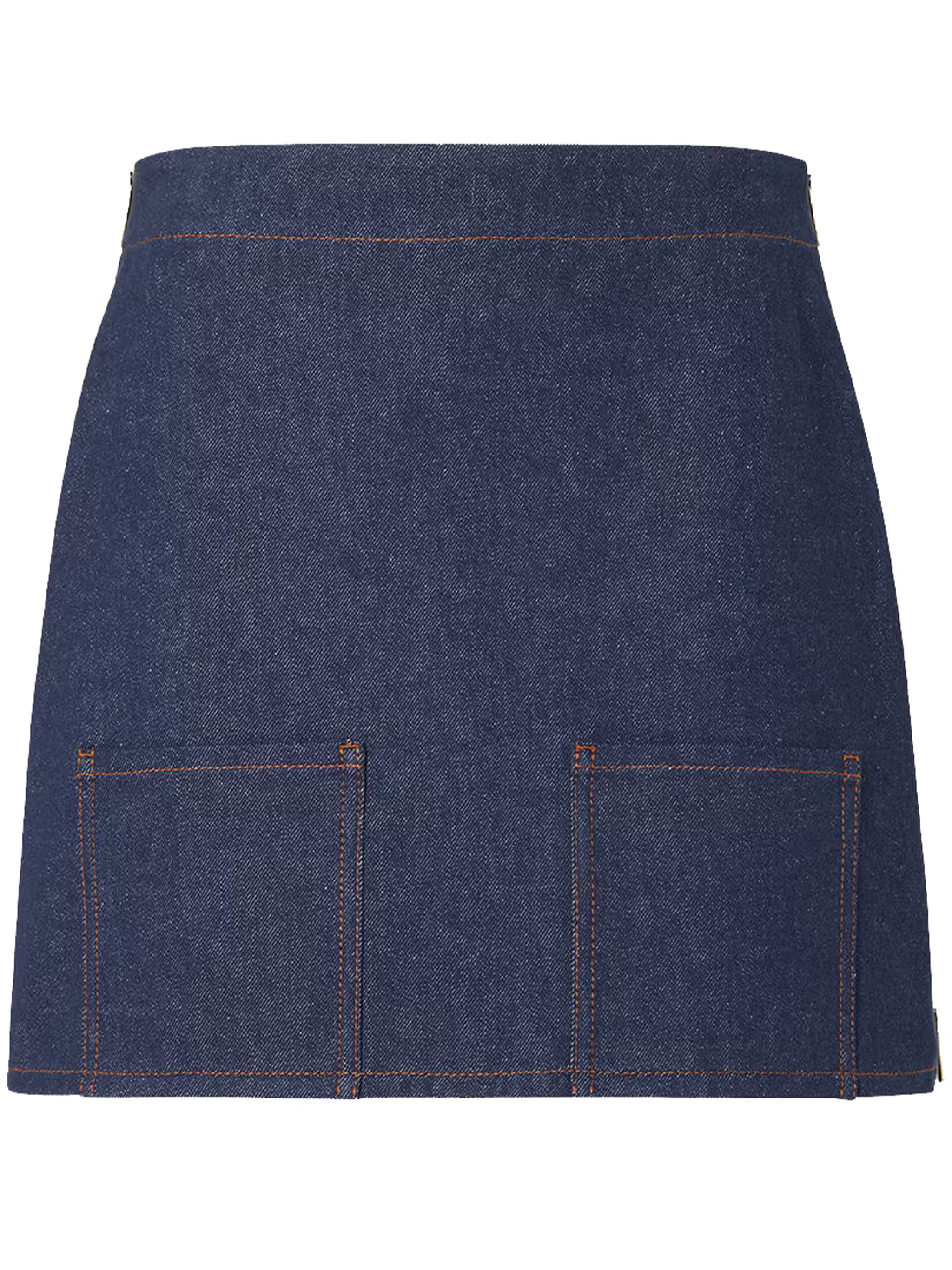 FF Reverse Den Indigo Denim Mini Skirt
