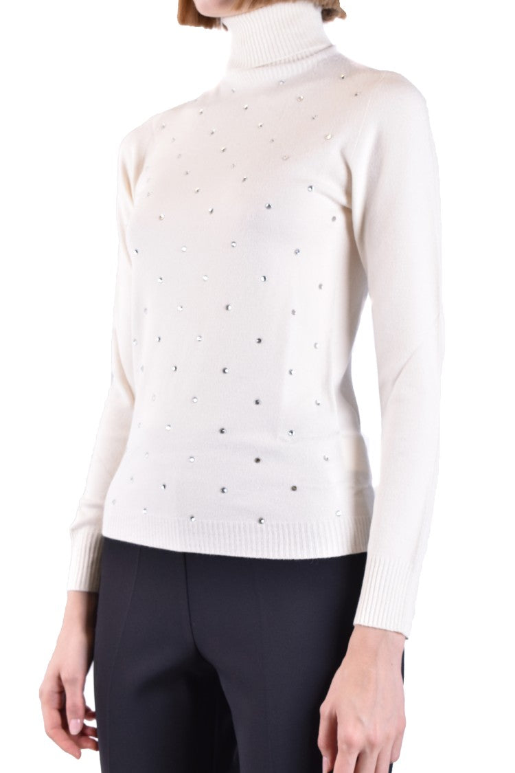 Turtleneck Sweater With Subtle Embellishments And Refined Fit