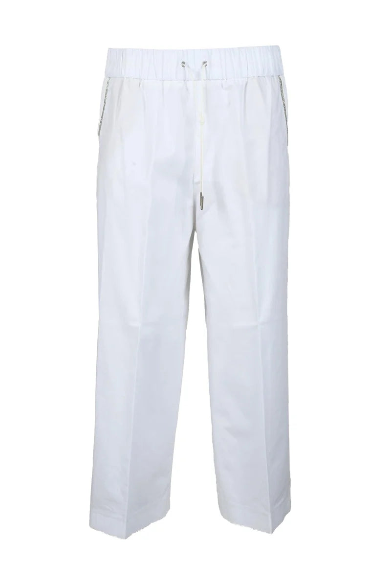 Cotton Trousers - White