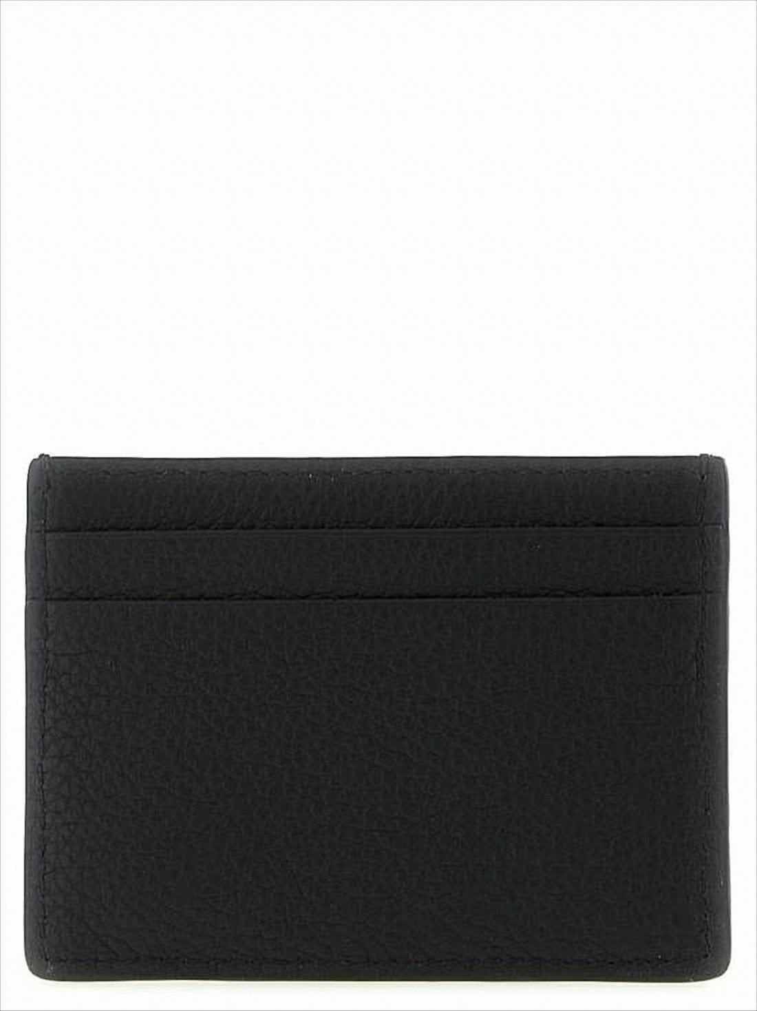Textured Calf Leather Card Wallet