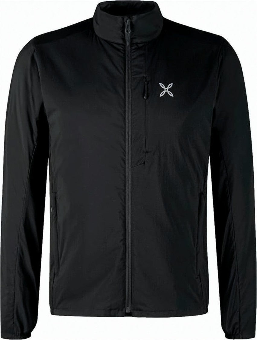 Lightweight High Collar Black Jacket With Minimalist Design