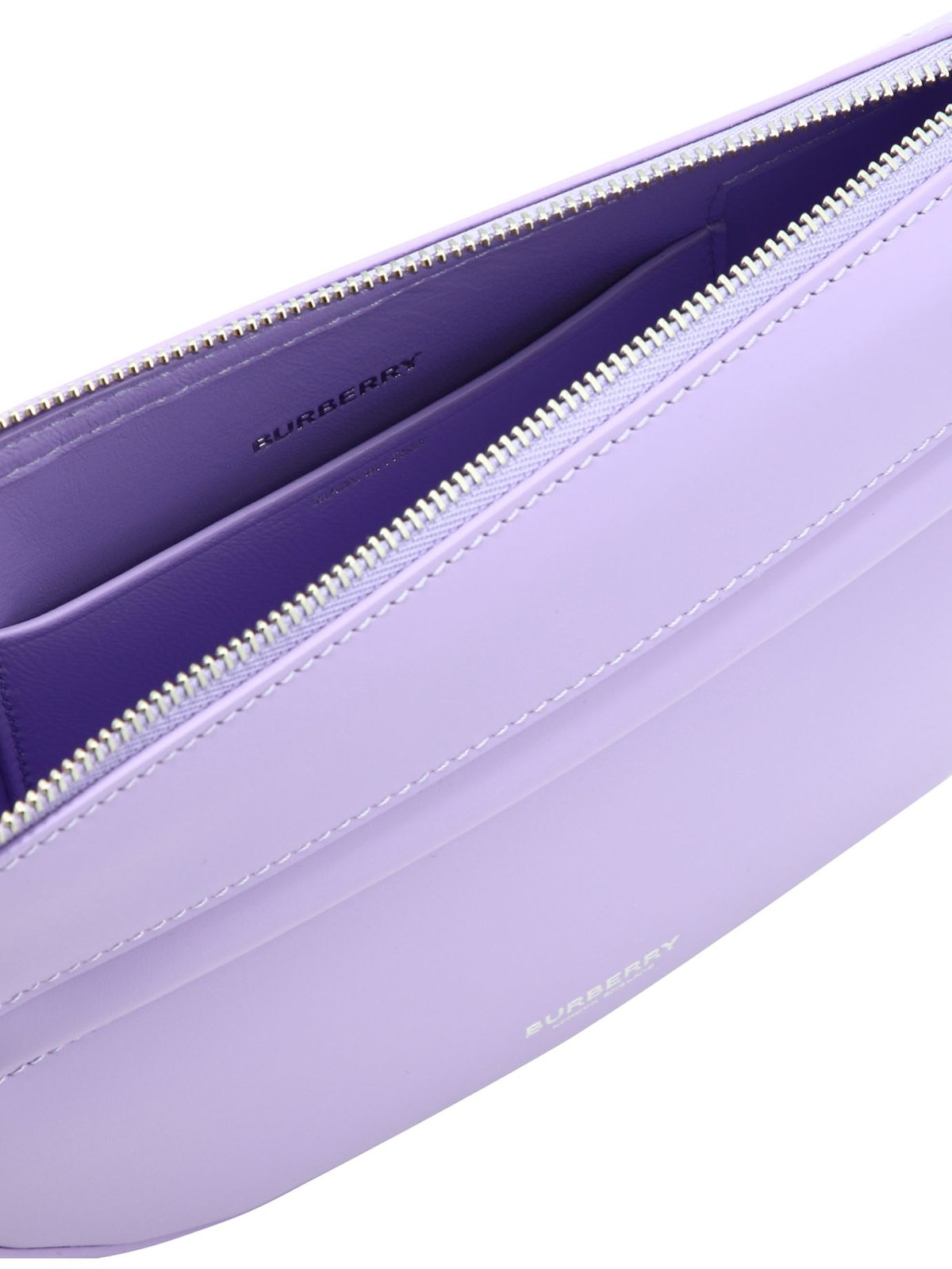 Half-Moon Calf Grain Leather Bag