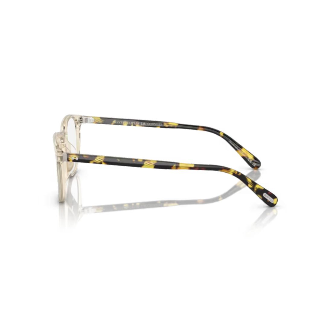 Sutro Translucent Acetate Square Sunglasses with Tortoiseshell-Patterned Temples