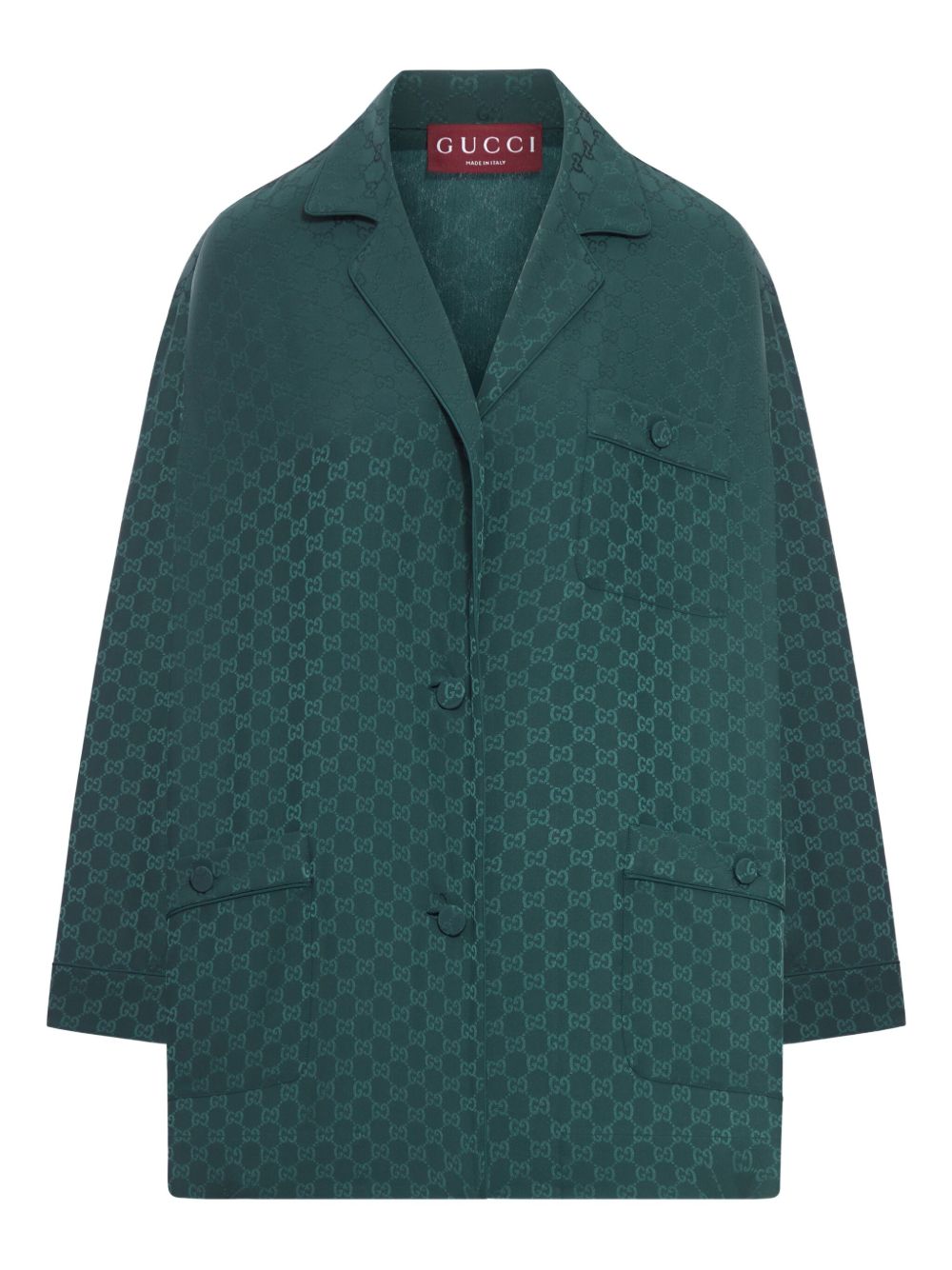 Monogram Pattern Silk Shirt