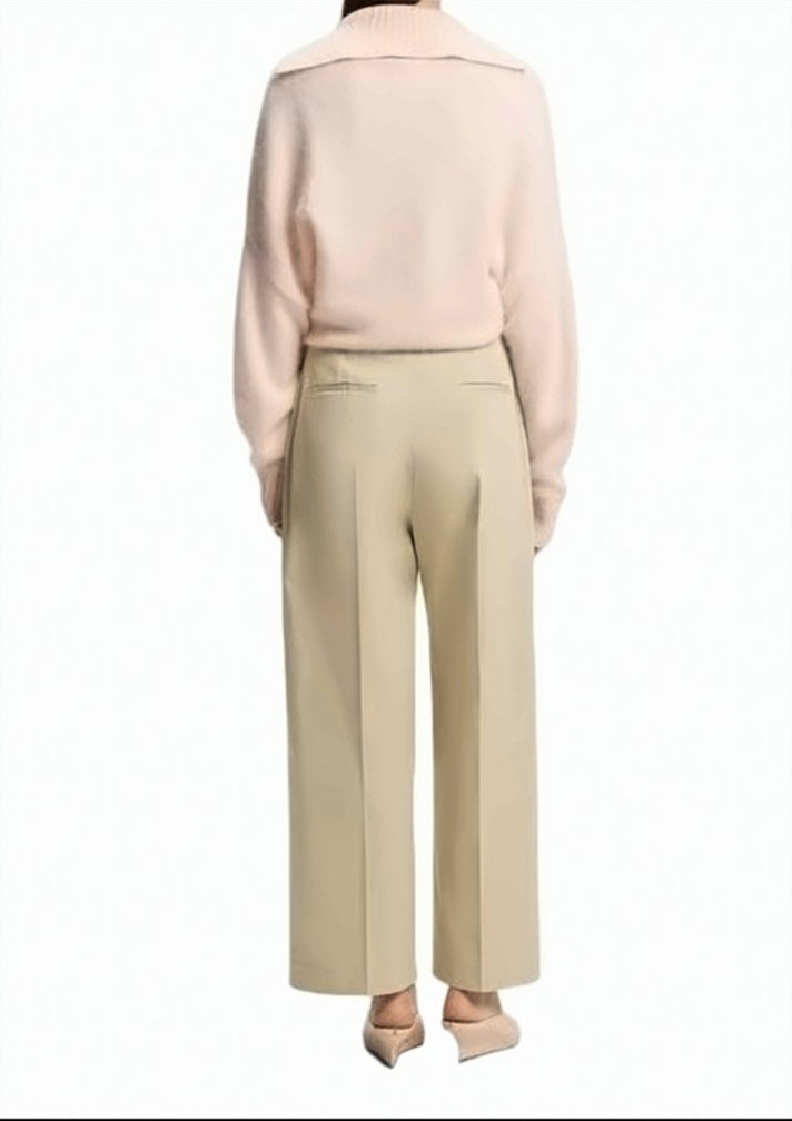 Tulotta High Waisted Pleated Trousers