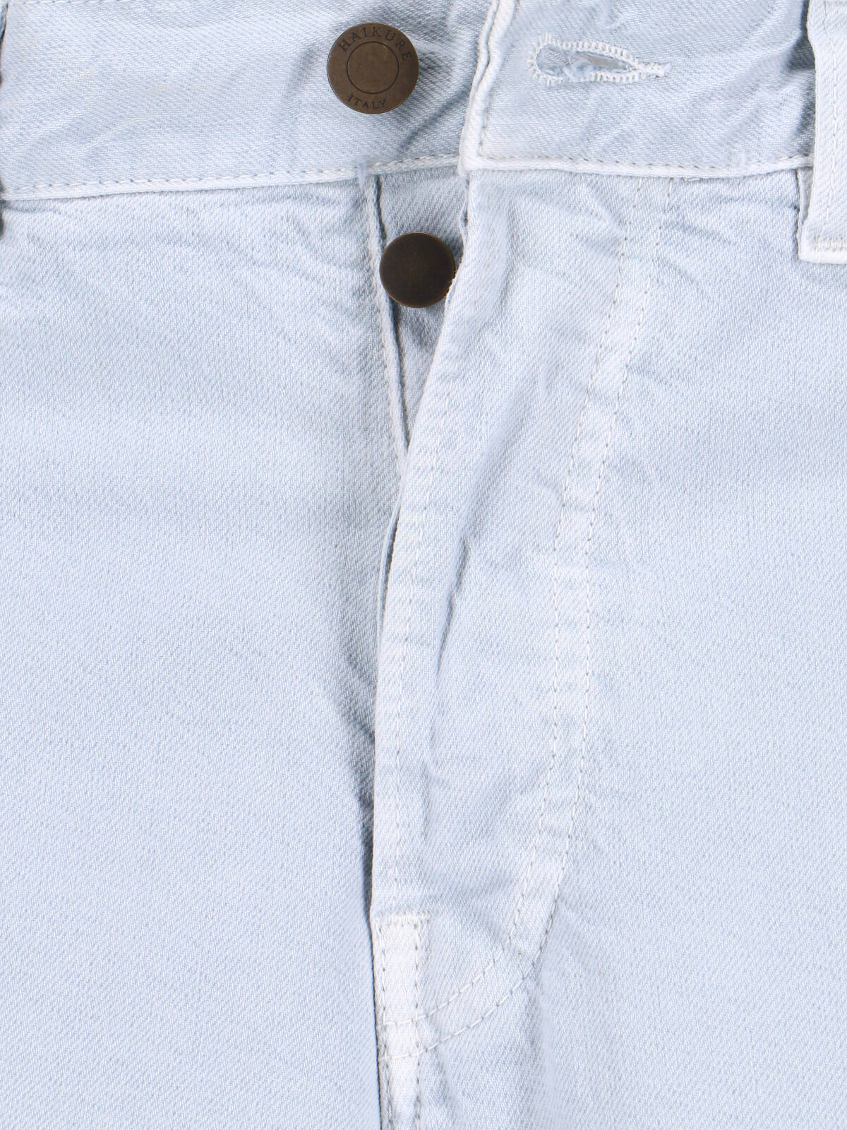 Wide-Leg Jeans In Cotton-Linen Blend With Mid-Rise Waist
