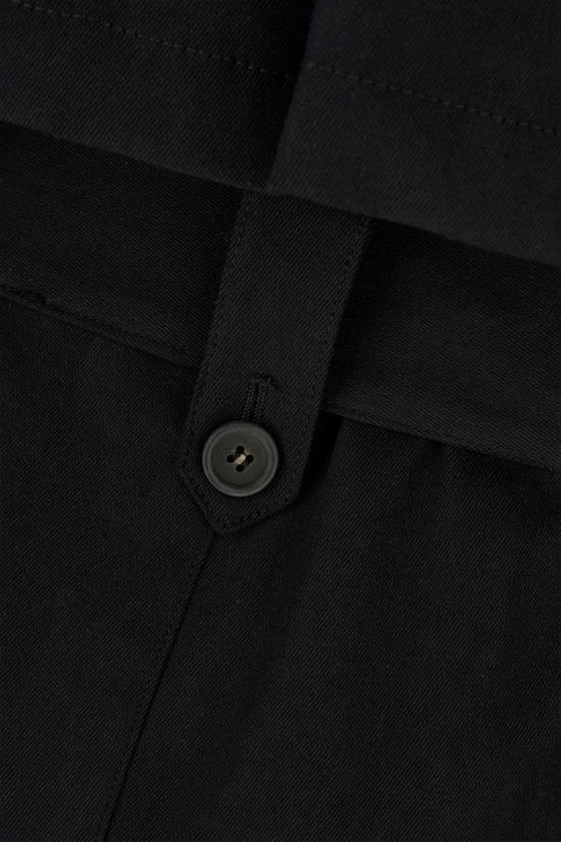 Knee-Length Double-Breasted Coat with Classic Collar