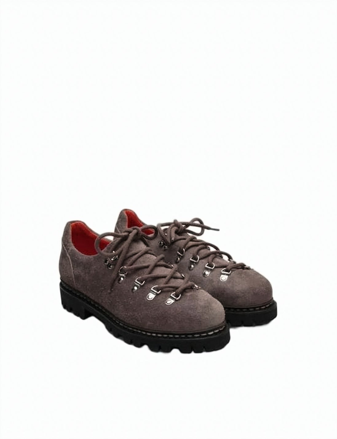 Brown Suede Lace-Up Shoes