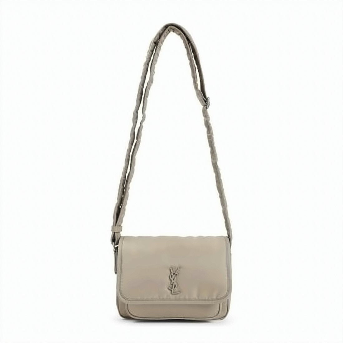 Compact Nylon Crossbody Bag with Structured Design